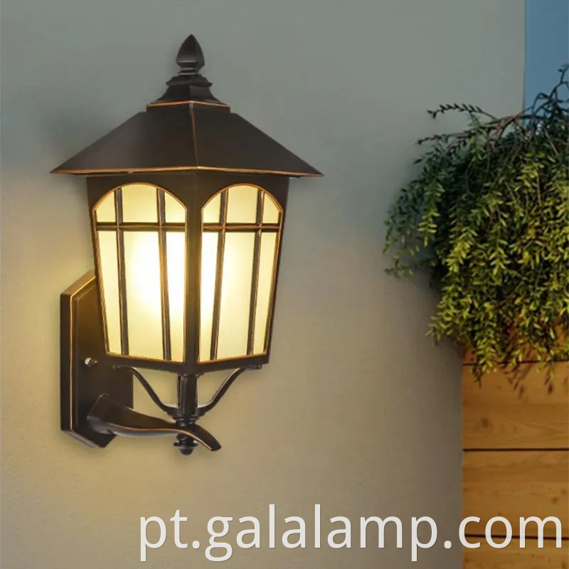 Lâmpada de parede LED à prova d'água ao ar livre elegante para corredores